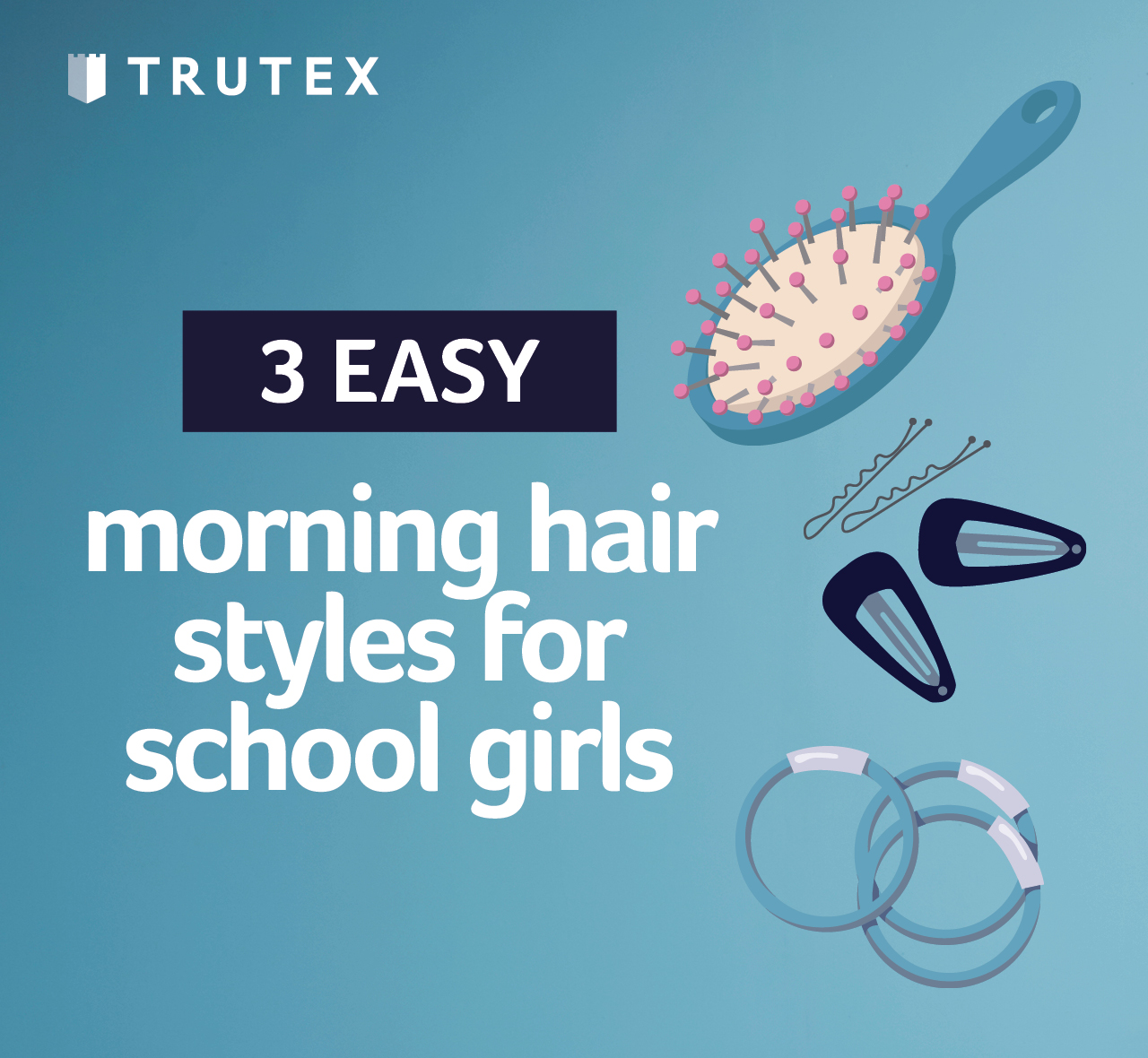 3 easy morning hair styles for school girls
